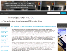 Tablet Screenshot of inverters-uk.co.uk